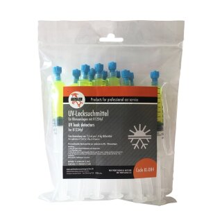 UV Kontrastmittel Lecksuchmittel für Klimaanlagen mit HFO1234yf  (12 x 7,5 ml )