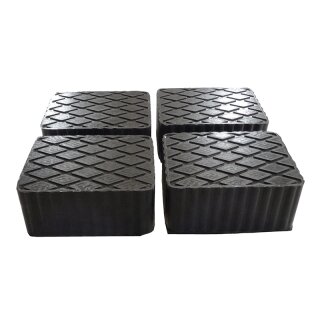Gummiblock Gummiauflage Gummiklotz für Hebebühne 160 x 120 x 70 mm (4 Stück)