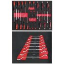 MARCO TOOLS XXL Werkstattwagen 12 Schubladen 471-tlg. Werkzeugsatz Holzplatte